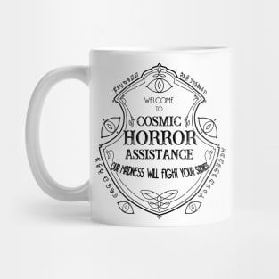 Cosmic Horror Assistance (White) Mug